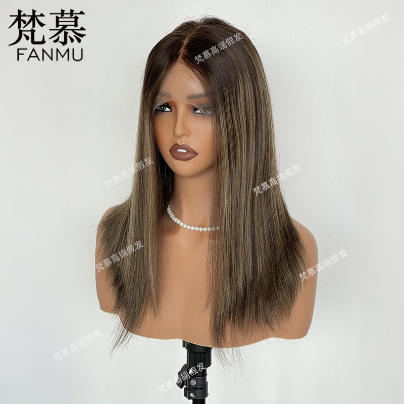 Fanmu High-End Jewish White Human Hair Braided Wigs, Can Be Permed and Dyed, with Its Own Factory Fanmu High-End Jewish White Human Hair Braided Wigs, Can Be Permed and Dyed, with Its Own Factory
