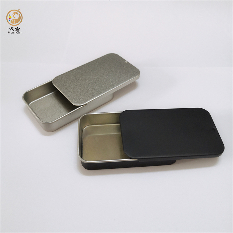 滑盖推盖盒户外小岛炉滑盖马口铁盒子 银色酒精炉推拉盒空盒现货