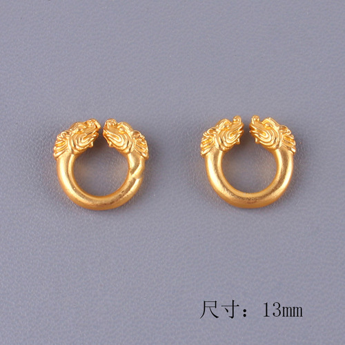 New Peace Knot Qiankun Round Ring Running Animal Head Clasp DIY Accessory Couple Friendship Bracelet Necklace Batch