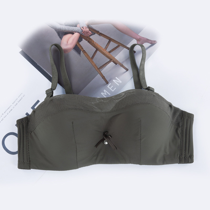 Fábrica de Shantou en el lugar de la limpieza de pecho tipo ajustable anti-caída de la luz recopilación de la ropa interior de la mujer anti-caída sujetador