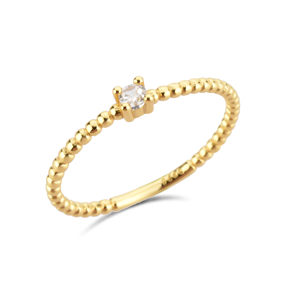 1 Piece Quantity 18K Gold Plated 925 Sterling Silver Geometric Rings