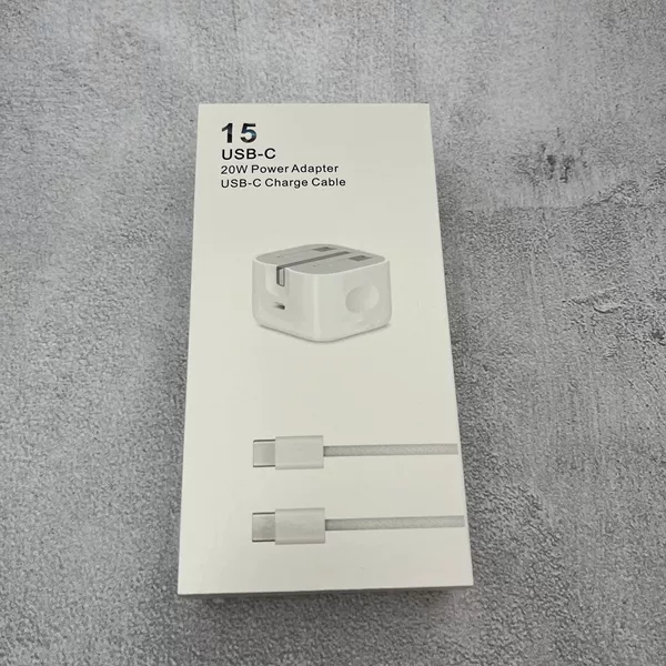 20W English regulations+data cable belt packaging