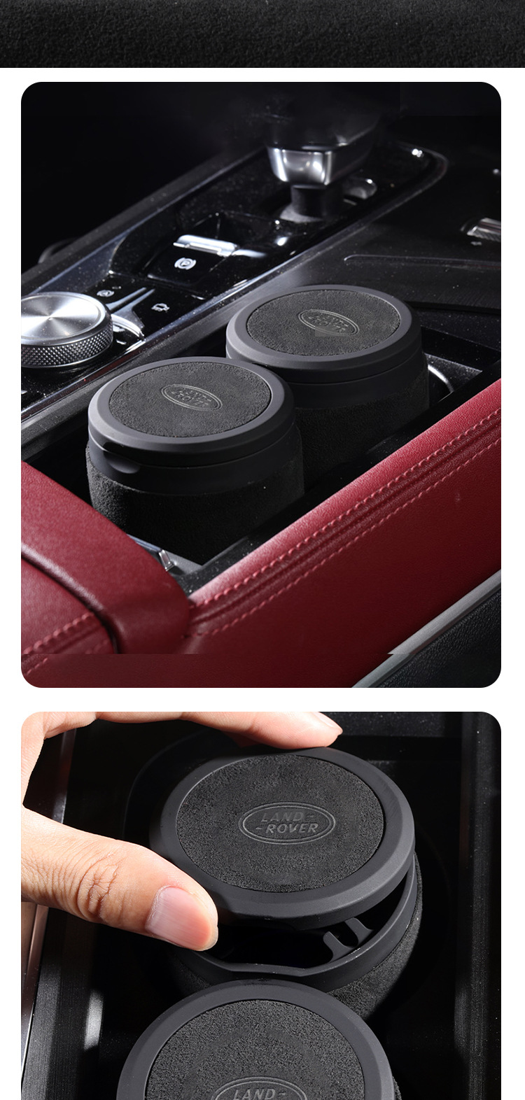 Suitable for Land Rover Car Ashtray Range Rover Evoque Velar Discovery 4 Sport Defender Car Interior Supplies