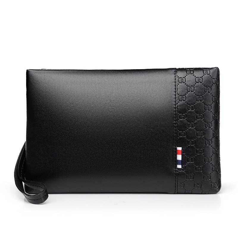 Cross-border Men's Handbag Business Casual Large Capacity Clutch Bag Men's Soft Leather IPAD Clutch Bag Envelope Bag Trend