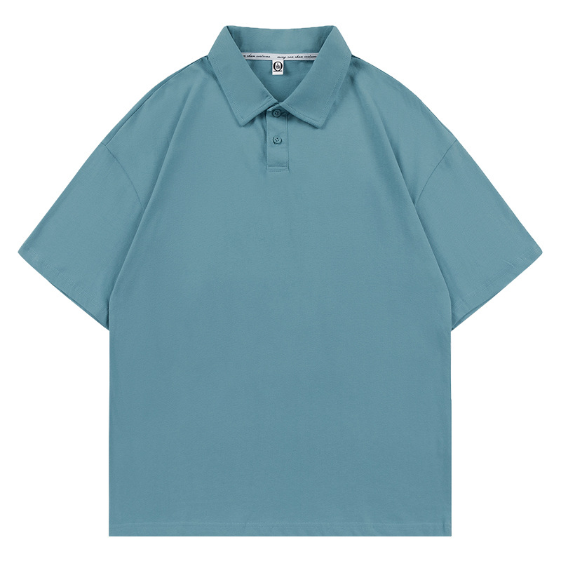 7A antibacteriano cuatro cierre Solona marca de moda con solapa de manga corta polo ropa de trabajo camisa cultural ropa personalizada