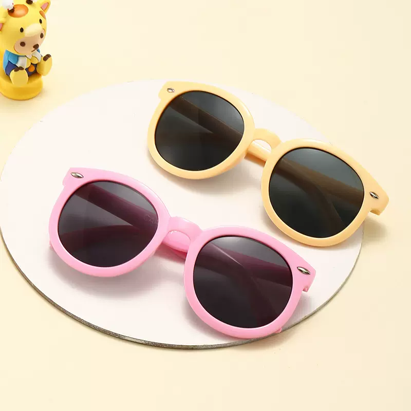 儿童新款韩版太阳镜墨镜男童女童时尚潮宝宝可爱防紫外线玩具眼镜