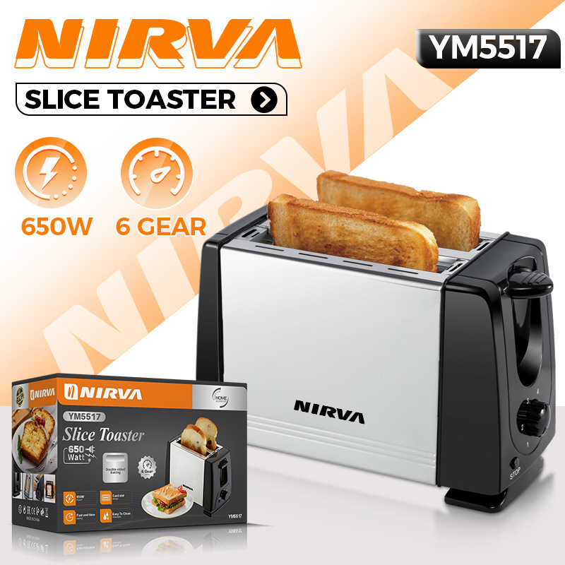 Nirva European Standard Cross-Border Toaster Household Double-Layer Bread Machine Breakfast Machine Toaster Multi-Function Sandwich Machine