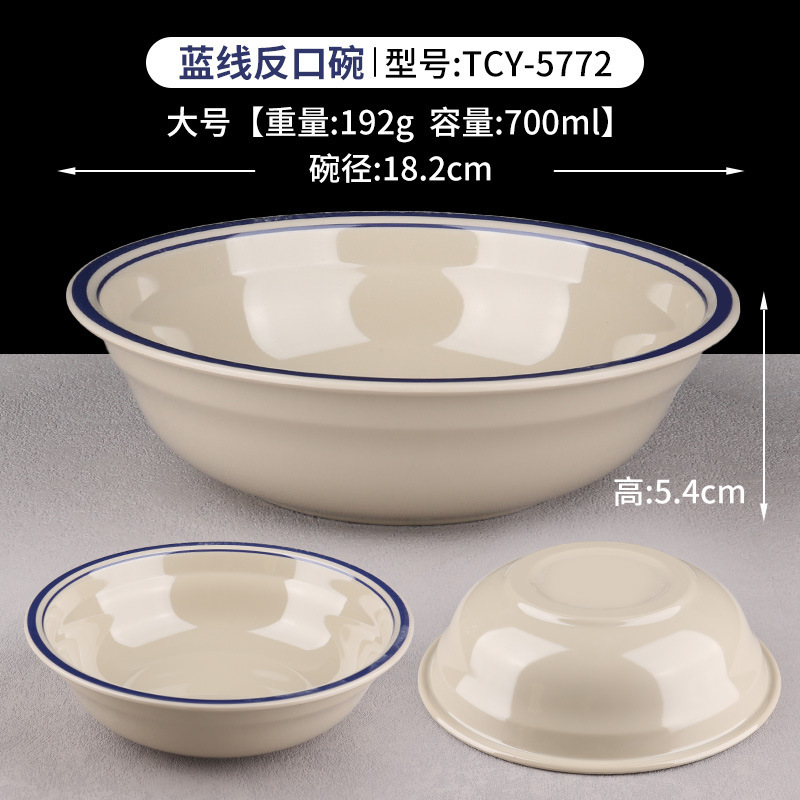 블루 라인 대형 카운터 입 그릇 TCY-5772