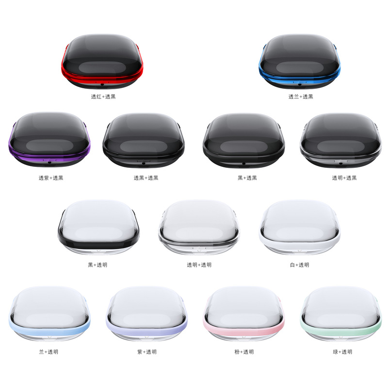 For Beats Fit Pro Moonlight Treasure Box Magic Sound Protective Cover Earphone Case Double Layer Transparent TPU Lanyard PC Soft