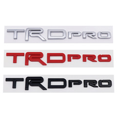 Applicable for Toyota Tacoma TRD PRO Car Sticker ABS Electroplated Front Logo 3D Rear Bumper Sticker Body Sticker