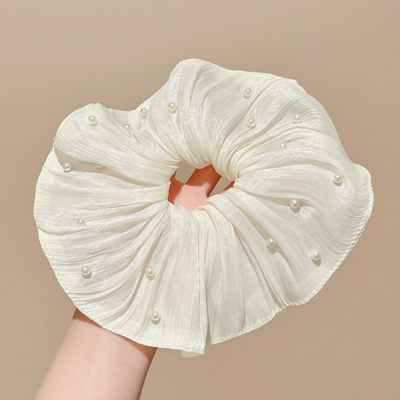 Encaje de alta calidad, diadema de intestino grueso, cuerda para la cabeza grande coreana, alta elasticidad y durabilidad, cola de caballo, banda de goma, bufanda cuadrada, accesorios para el cabello, sombreros