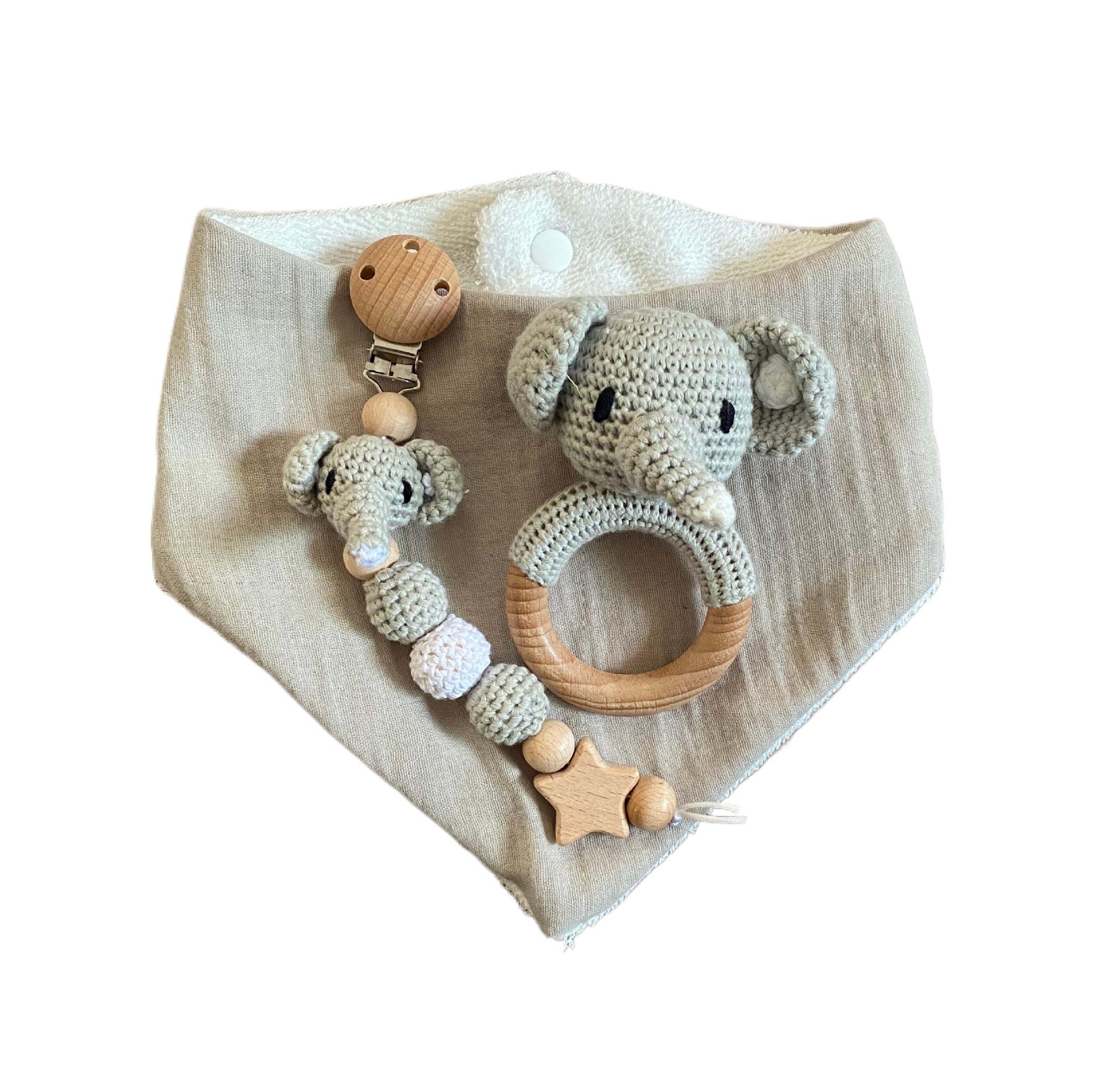 Toalla de bolsa de bebé Caja de regalo de nacimiento Toalla de cuidado de bebé Juego de sonajero Bebé recién nacido Juguete de bebé Nuevo