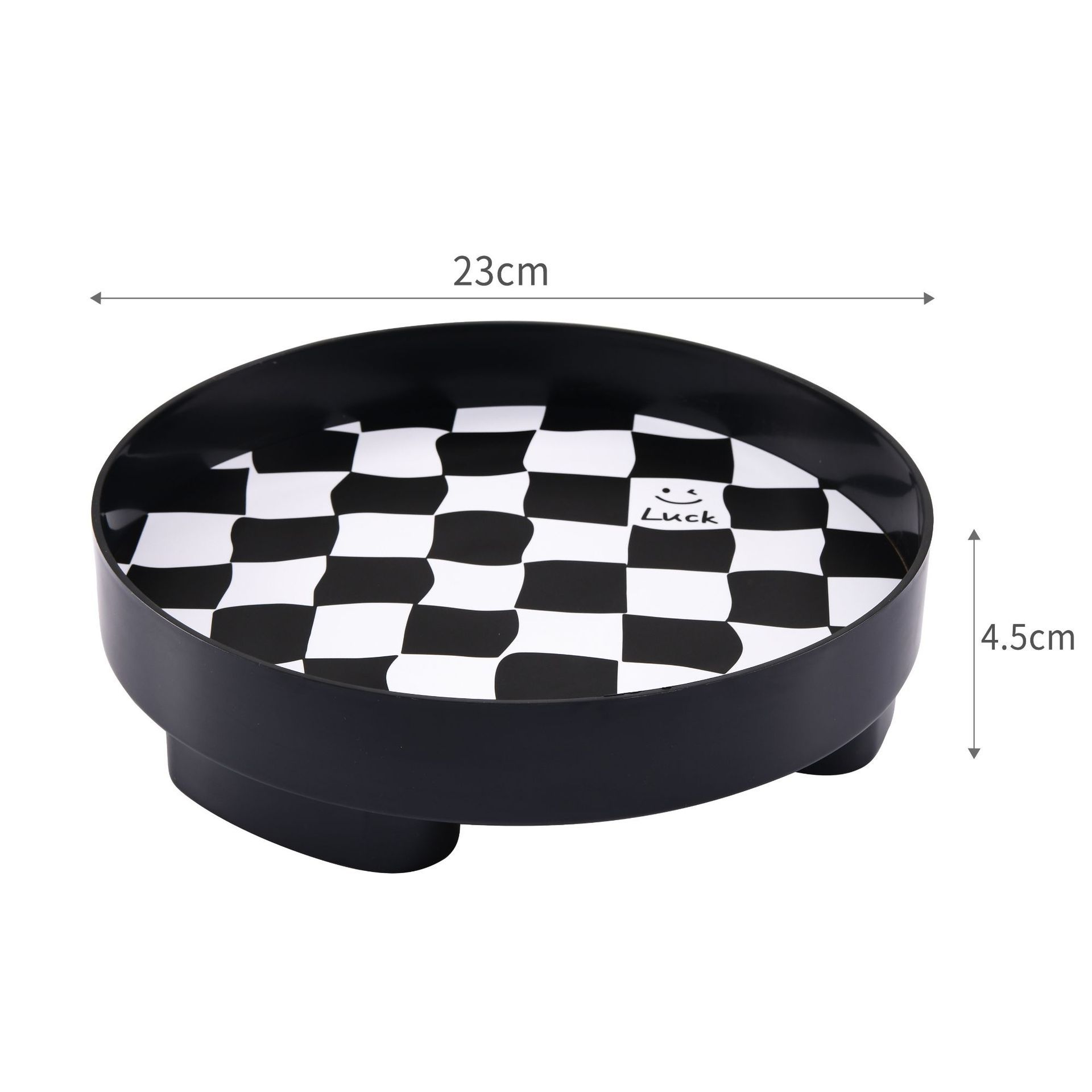 Pasadilla Tray - Tablero de ajedrez negro pequeño