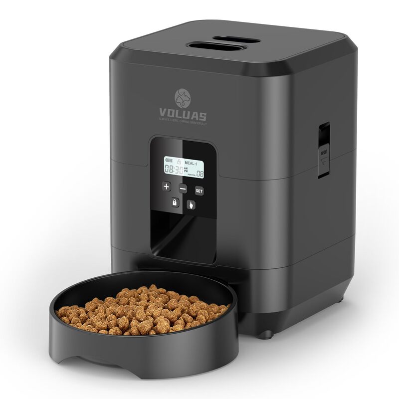 亚马逊爆款宠物自动喂食器猫狗视频按键WiFi喂食器   可贴标|undefined