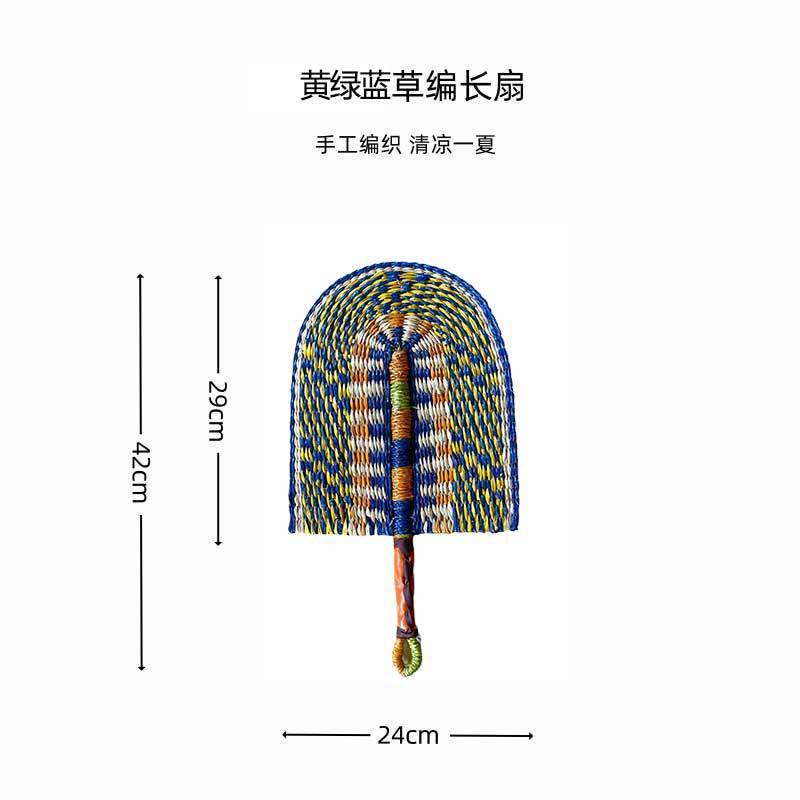 ベトナム輸入手織り扇子海草扇子日常使用インスタイルアフリカ要素壁装飾卸売|undefined