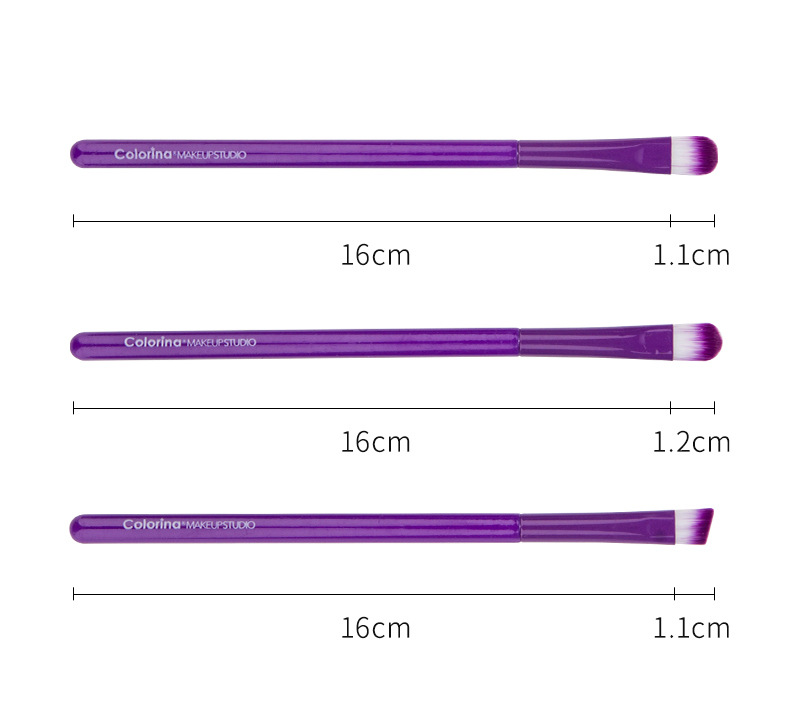 Cross-border export foundation brush, colored makeup brush set, complete set of loose powder, eyeshadow, lip brush, concealer box, beauty tools undefined