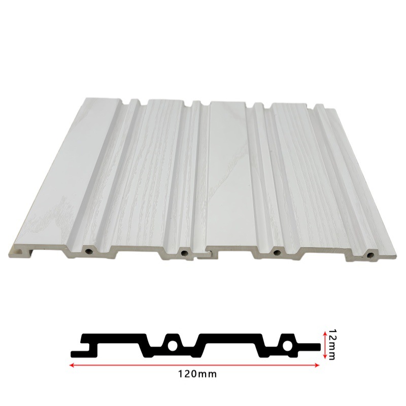 Panel de Pared de Rejilla de Madera Plástica WPC de Fibra de Bambú y Madera, para Fondo Interior