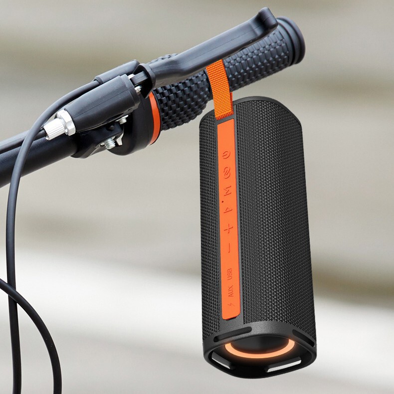 ST201 屋外ポータブル防水 IPX5 スピーカー大音量カプレット 16 ワット Bluetooth スピーカー M デザインスポットクロス|undefined