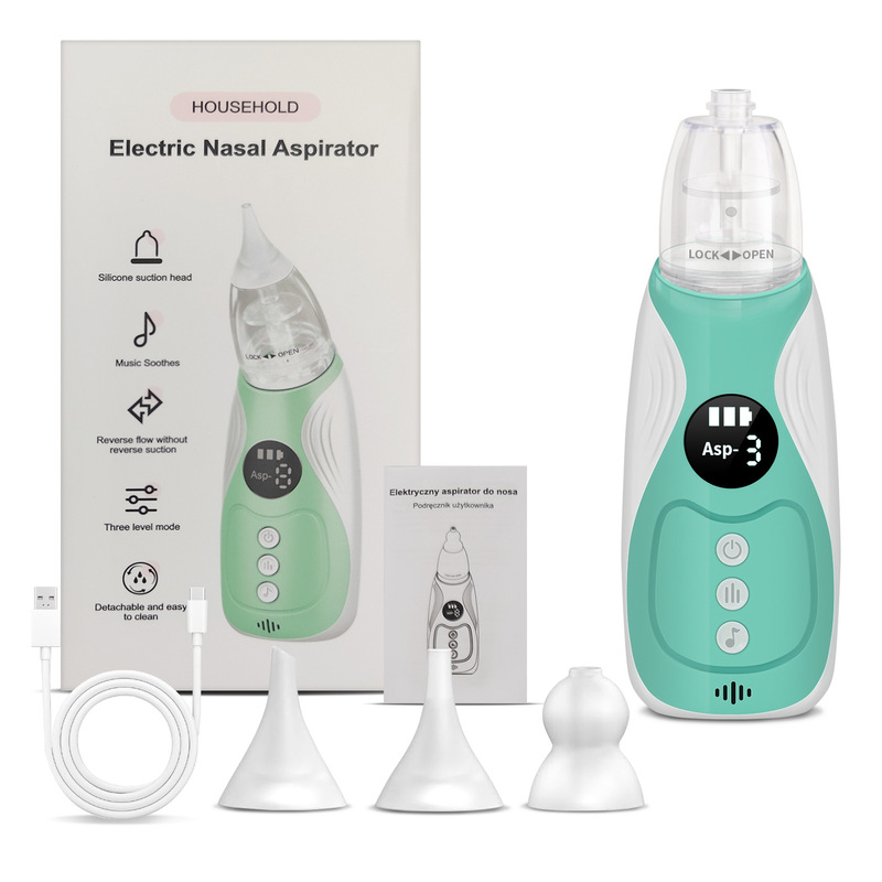 Cross-Border Electric Nasal Aspirator, Household Children's Nasal Cleaning Device, Cleaning Baby's Nasal Mucus, Baby Supplies Cleaner Cross-Border Electric Nasal Aspirator, Household Children's Nasal Cleaning Device, Cleaning Baby's Nasal Mucus, Baby Supplies Cleaner