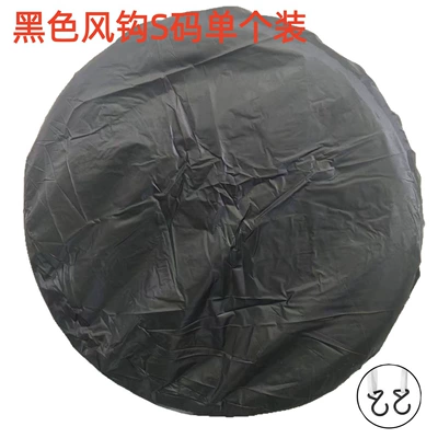 Taffeta Tire Cover Car Spare | Spare wheel cover - black-upgraded-windproof-hook-s-size-single-pack-27-29inch73cm