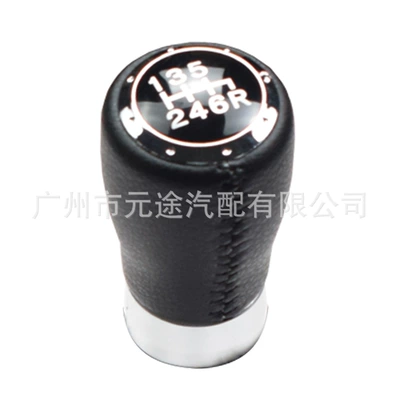 Cab and accessories Generation 2008-2014 Gear Shift Knob - sk-hd09-black-leather-6-speed-r-lower-right-single-head