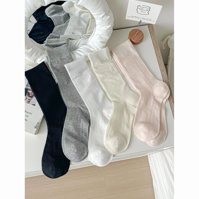 バレエの白い靴下の女性の夏の薄いタイプの中筒のメッシュの通気性jkの靴下のクリーム系の甘い少女の靴下|undefined