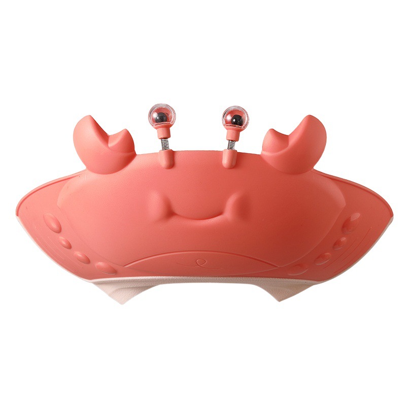 Crab baby shower cap children shampoo cap water retaining shampoo cap ear protection infant shower cap shampoo adjustable