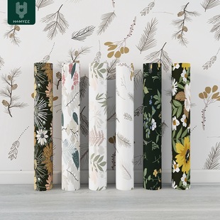Cross-border Thickened Wall Stickers Wallpaper Waterproof Bedroom Background Wall Transformation Stickers PVC Flower Wallpaper wallpaper