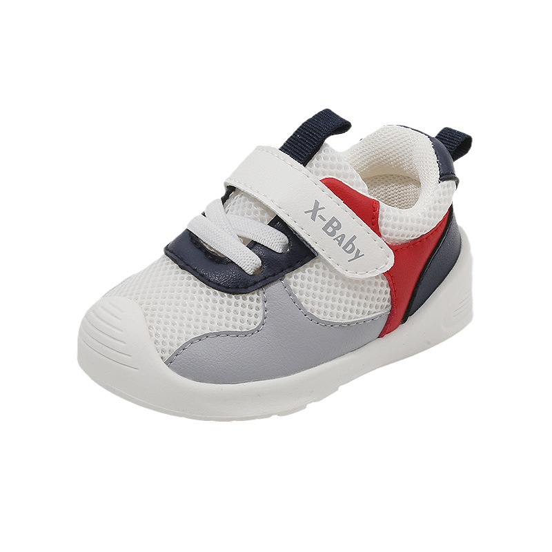 Entrega de una pieza zapatos funcionales para bebés zapatos para niños pequeños zapatos casuales para niñas zapatos de malla para niños de primavera y otoño transpirables antideslizantes de fondo suave