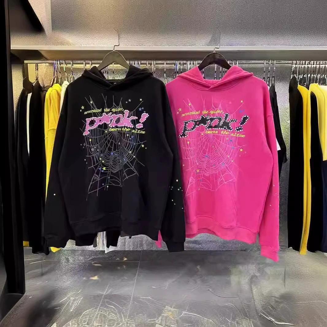 Американский High Street Hip-Hop с принтом свитер с капюшоном