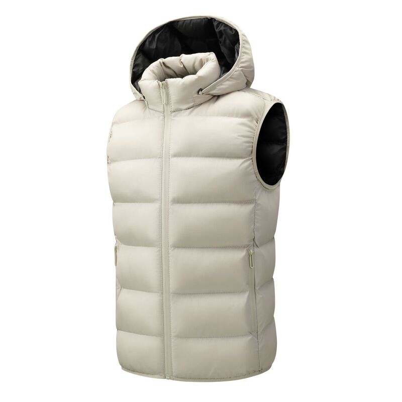 Cross-border in-stock plus-size autumn and winter vests, Korean-style sleeveless stand-up collar men's casual vests, bulk purchase of warm outerwear wholesale
