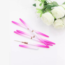 日式拉线笔超细专业美甲笔刷套装5支画花彩绘拉丝调色光疗笔工具