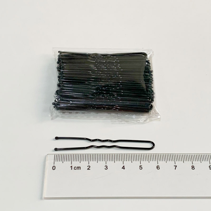 Clip en forma de U negro negrita apretada Placa de estudio horquilla de novia horquilla clip de acero clip de pelo roto flequillos tocado