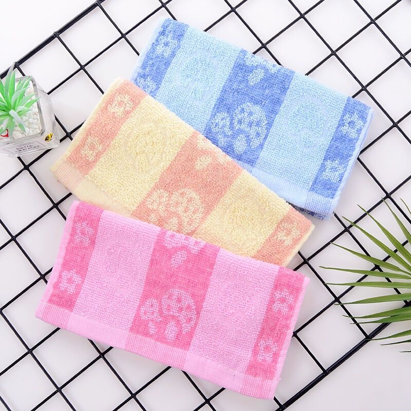 10-20 pieces of cotton rectangular mushroom-shaped cleaning towels, cheap jacquard machine towels, wholesale by the box 10-20 pieces of cotton rectangular mushroom-shaped cleaning towels, cheap jacquard machine towels, wholesale by the box