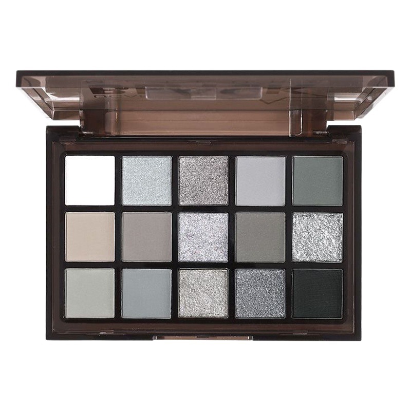 Capel Fifteen Color Dark Night Elf Eyeshadow Palette Halloween Dark Gray European and American Makeup Metal Punk Black Jasmine