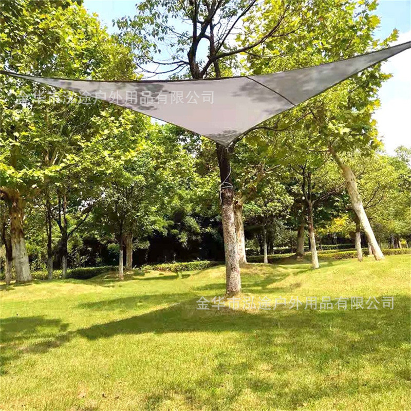 Cross-border Hot-selling Outdoor Triangle Sunshade Sail Waterproof Sunshade Sail UV-proof Four Corner Sunshade Canopy Awning