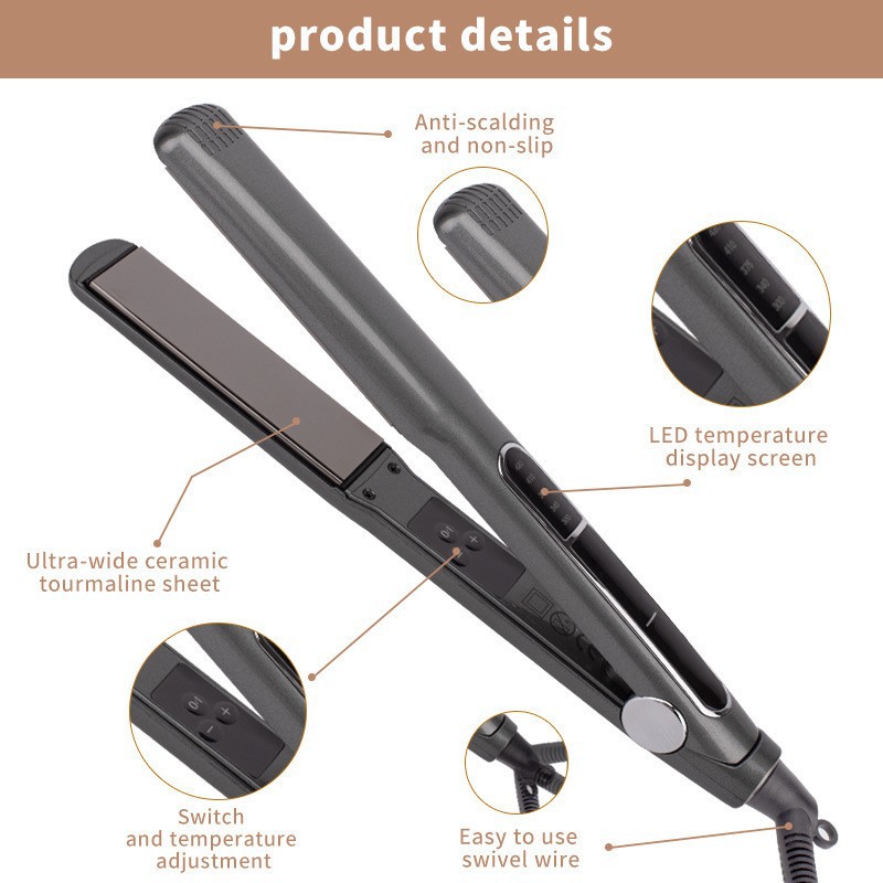 Fábrica directa de dos en cabello recto de doble propósito abrazadera de cabello rizado de doble propósito artefacto de modelado suelto casero no dañino alisador de cabello