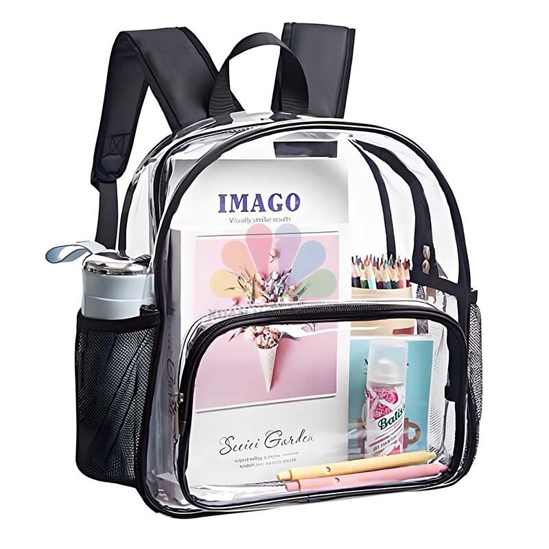 fashionable transparent backpack PVC