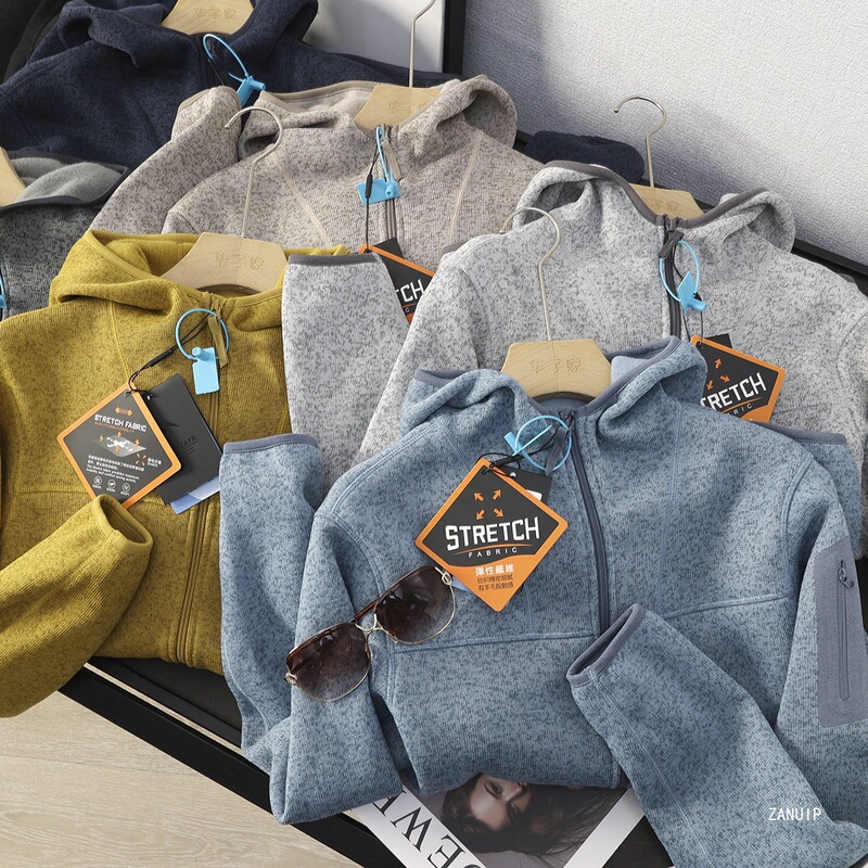 2026 Men's Autumn and Winter Warm Windproof Hooded Thick Fleece Sweatshirt Casual Fashion Versatile Jacket Short Coat