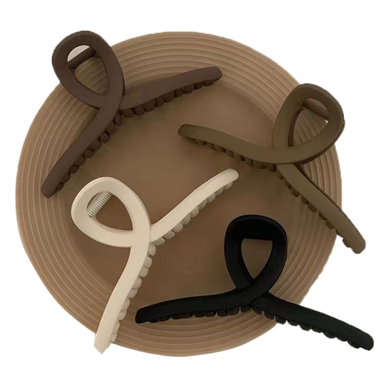 Clips de tiburón negro para mujeres de alto nivel, clip de cabello