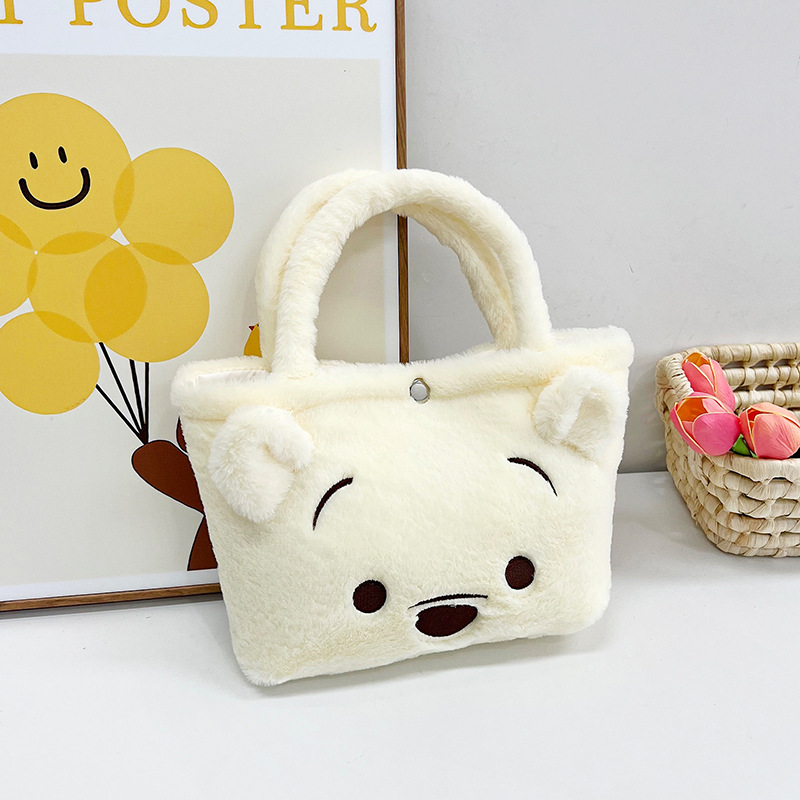 2023 nuevo bolso de peluche bolso de hombro de niña de dibujos animados bolso de hombro de chicas