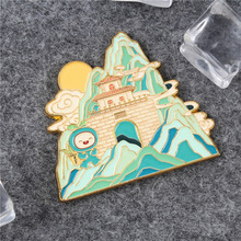 文创冰箱贴金属滴胶磁贴卡通可爱周边纪念品3D立体盲盒定 制logo