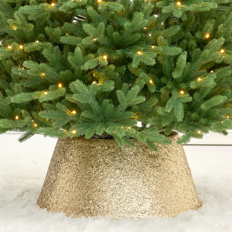 Árbol de Navidad transfronterizo, falda de árbol, base de árbol de Navidad redonda tridimensional, valla de cobertura, falda de árbol, suministros de Navidad, alrededor del árbol de Navidad