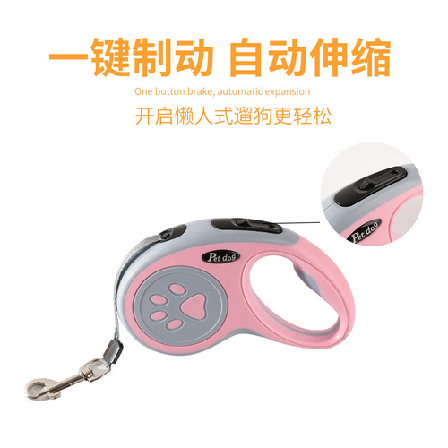 Dog Retractable Automatic Leash, 5m Walking Rope for Outings—Anti-Pull Design Perfect for Small to Medium-Sized Dogs and Pet Accessories