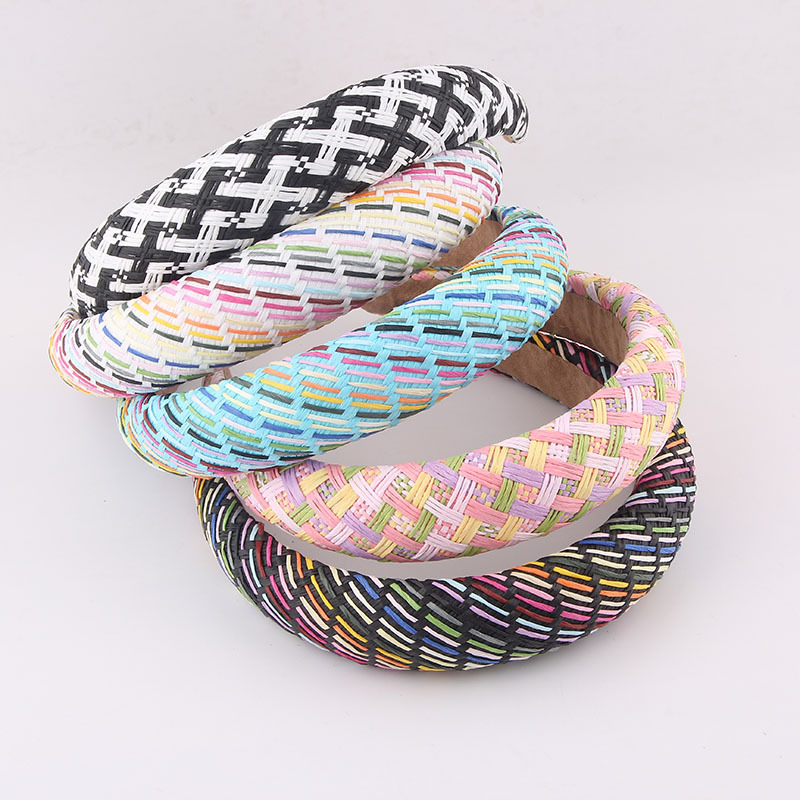 Fashion Mesh Woven Multi-color Sponge Headband display picture 1