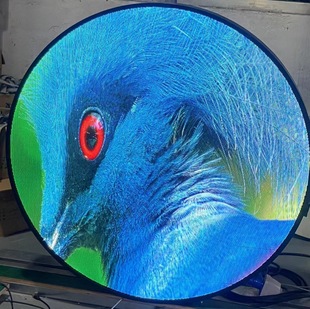 Round Edgeless Led Display Outdoor Indoor Full Color Special-Shaped Flexible Store Sign Double-Sided Advertising Round Cake Screen