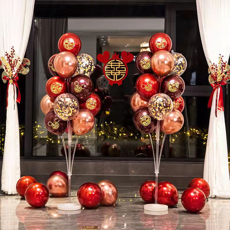 Boda boda sala piso flotante zhuo columna flotante globo decorativo diseño traje compromiso globo hombres y mujeres cuadrado dormitorio