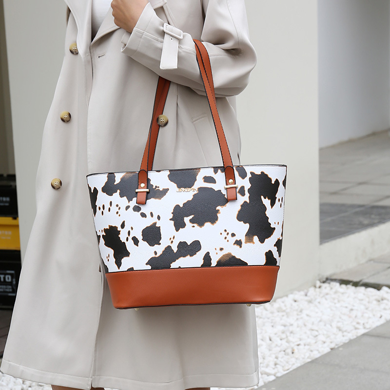 Cross-border new 2024 Women's bag, fashionable large-capacity hand-held buns, mother bag, four-piece set, single-shoulder crossbody bag wholesale bag undefined