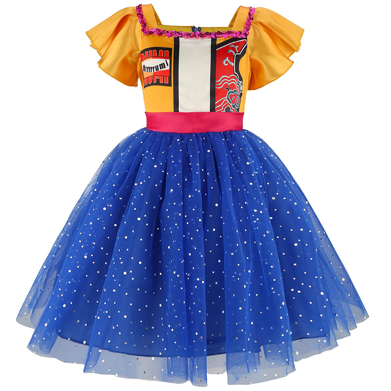 Halloween Foreign Trade Rumi Demon Hunter Girls Group Cosplay Costume Anime Short-Sleeve Dress Stage Performance Outfit Children's Clothing