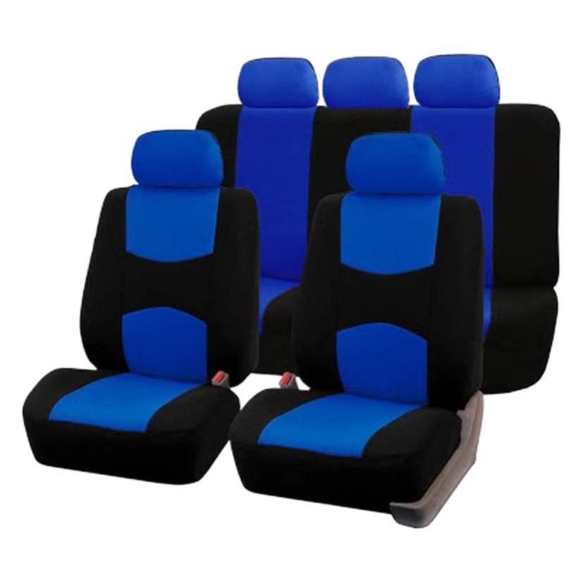 Comercio exterior transfronterizo asiento de automóvil cojín de tela de poliéster cuatro estaciones cojín de asiento universal cojín de asiento 4 piezas 9 piezas